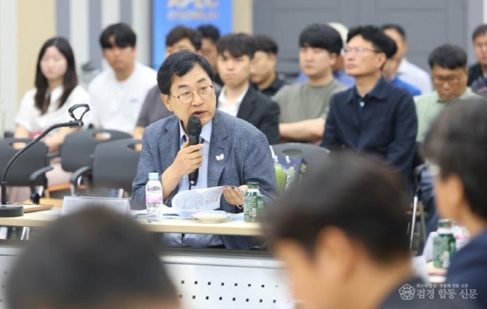 주낙영 경주시장이 7일 시청 대회의실에서 열린 2024년 기업지원사업 성과보고회에 참석했다.jpg