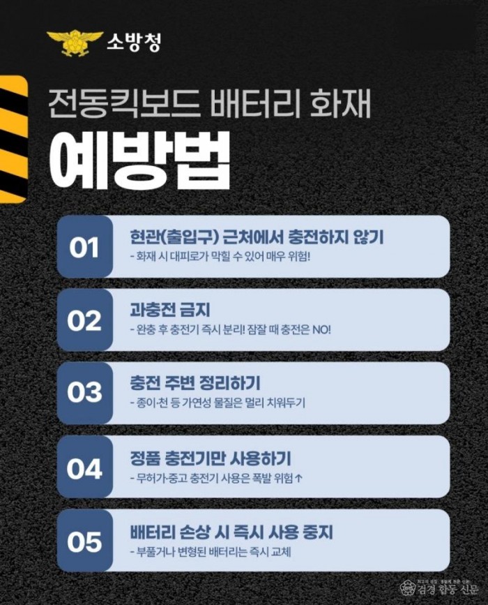 2025. 7. 24(1). 의창소방서, 전동킥보드 화재 예방 수칙 홍보.jpg