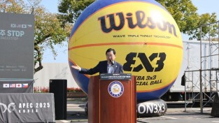 3-1. 주낙영 경주시장이 11일 열린 KXO 3x3 경주 STOP 대회에 참석해 인사말을 하고 있다.JPG