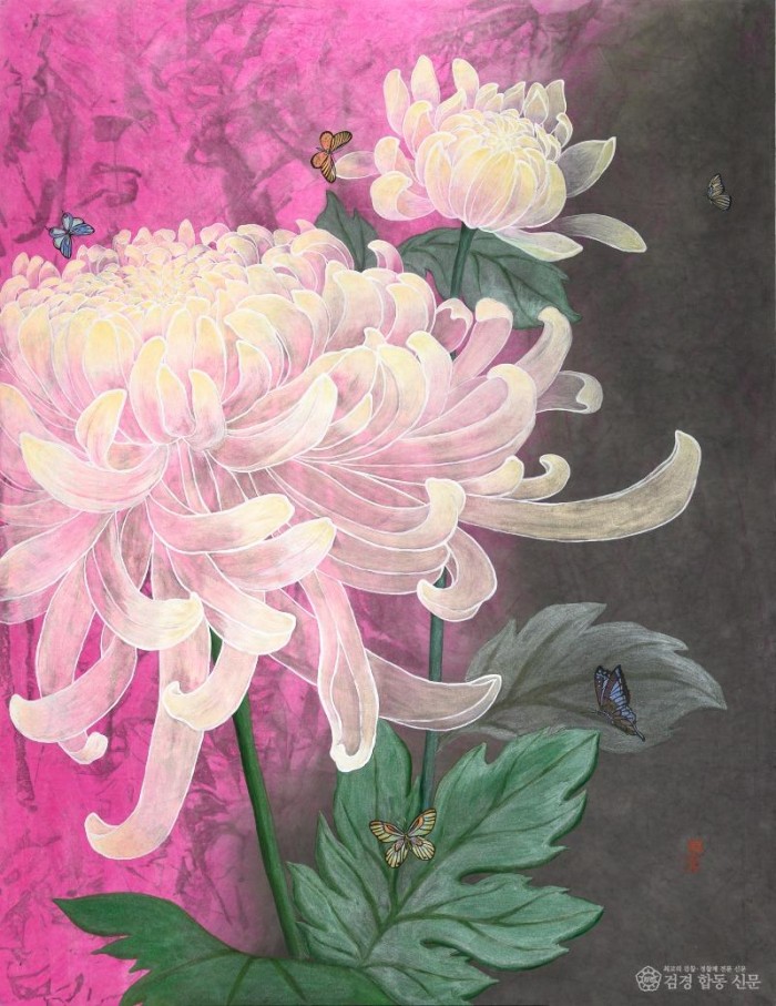 카르페디엠 1 112.1X145.5cm 순지에 채색(분채,은분,먹) 2021.jpg