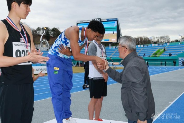 육상 100m 시상식.JPG