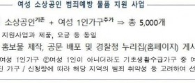 "가장 가까운 곳에서, 당신의 일상을 지키겠습니다"  경찰청,여성체감안전제고를위해3개월간종합치안 활동추진