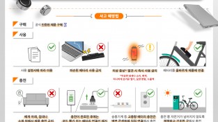 의창소방서, 리튬이온배터리 사고 예방 당부