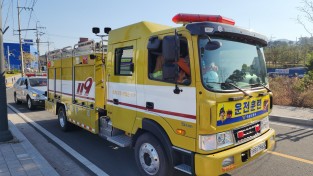 의창소방서, 소방차량 운전훈련 실시