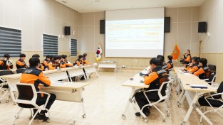 의창소방서, 집중호우 대비 상황판단 회의 개최