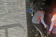 경남 전역 의용소방대 1,260명,  호우 피해 본 거제·통영 복구에 뜻 모았다.
