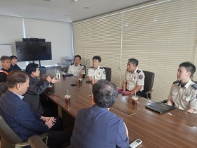 이종택 마산소방서장, 물류 시설 안전관리 강화를 위한 현장 지도
