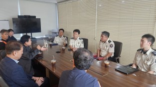 이종택 마산소방서장, 물류 시설 안전관리 강화를 위한 현장 지도