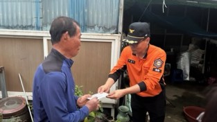 의창소방서, 취약 가정 방문해 이웃돕기 실천으로 온정 나눠