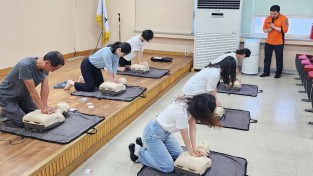 의창소방서, 사화초등학교 교직원 심폐소생술교육