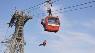 경남119특수대응단, 케이블카 긴급구조  특별훈련 시행!