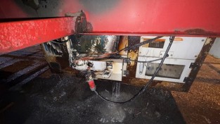 창원소방본부, 트레일러 화재 신속 진화로 인명 피해 없어