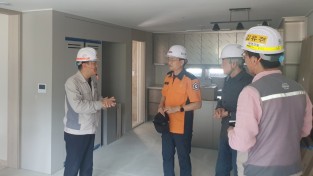 의창소방서, 공사장 화재예방 안전관리 지도방문