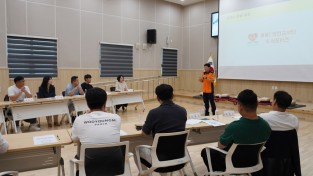 의창소방서 소방 발전위원회, ‘생명을 살리는 첫걸음’ 심폐소생술 교육 시행