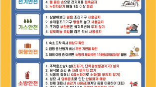 의창소방서, 설 명절 대비 생활안전 수칙 준수 당부
