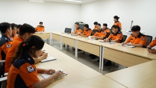 의창소방서, 집중 호우 대비 상황판단 회의 개최