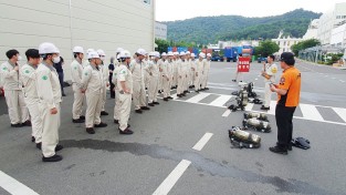 의창소방서, 동서식품 합동소방훈련