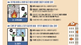 창원소방본부, 아파트에서 불이나면 ‘살펴서 대피’하세요!