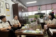 함안소방서장, 명덕고등학교 화재 예방 지도 방문