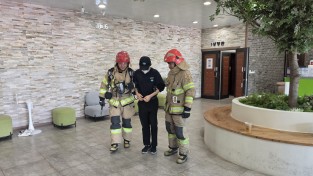 함안소방서, 함안군 작은 영화관 합동 소방 훈련 시행