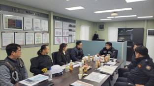 마산소방서장, 신축 아파트 현장방문 지도