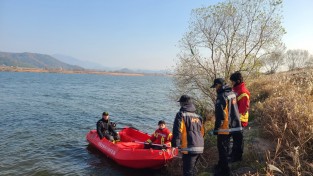 의창소방서, 수난사고 대비 구조 훈련 시행