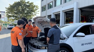 성산소방서, 친환경 자동차 사고 대응 교육훈련