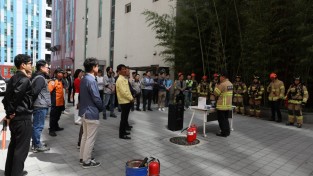 마산소방서, 자유무역지구 공장 합동 소방 훈련