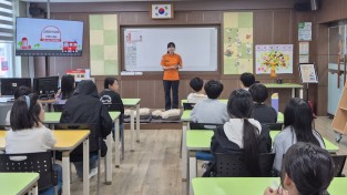 의창소방서, 하천초등학교 학생 대상 심폐소생술 교육 시행
