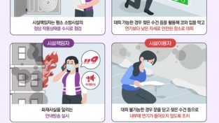 창원소방본부, 다중이용시설 화재 예방 및 대피 방법 안내
