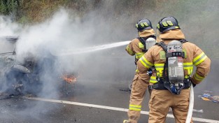 성산소방서, 차량용 소화기 비치 당부