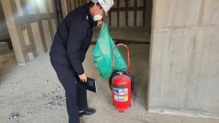 성산소방서, 겨울철 화재예방 공사장 방문지도