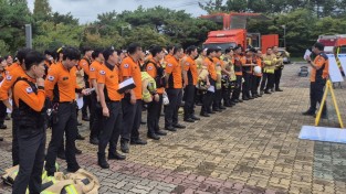 의창소방서, 2025년 긴급구조종합훈련 대비 현지 적응 훈련