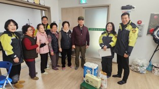 마산소방서 의용소방대, 한파 대비 화재 예방 및 생활안전 지원