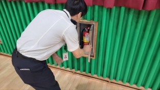함안소방서, 전국동시지방선거 대비 투·개표소 화재 안전 조사