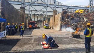 성산소방서, 한국철강과 합동소방훈련
