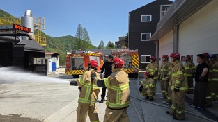 경남소방본부-자체소방대 ‘민관 협력’  초기 대응 체계 강화 특별교육 시행