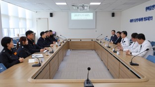 이상기 창원소방본부장, 관내 응급의료센터 방문