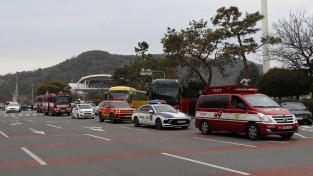 마산소방서, 소방차 길 터주기 캠페인 실시