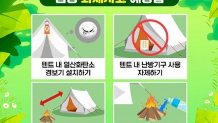 창원소방본부, 안전한 캠핑을 위한 화재 예방 당부