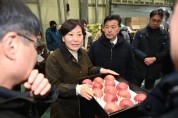 예산군, 송미령 농림축산식품부장관 예산농산물유통센터 방문
