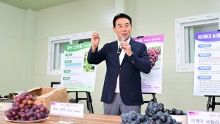 포천시 포도 신품종 현장 평가회 개최