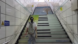 경산시, 임당역 4번 출구 건강나눔계단 정비 완료