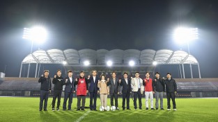 문경시민운동장 조명타워 점등 시연 개최