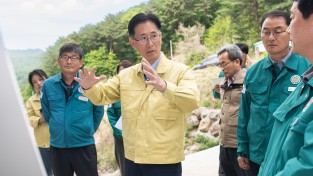 경북도, 산사태 복구지 점검…여름철 재해 선제 대응 강화