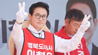 이철우 경북도지사 후보, 상주 집중유세 “농식품 시대의 상주