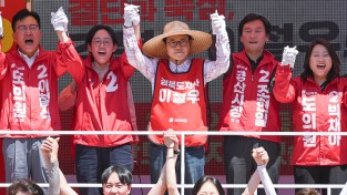이철우 경북도지사 후보, 주말 광폭행보 속 경산 집중유세.
