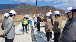 문경시, 토목직 공무원 견탄교 호우피해복구공사 현장 견학