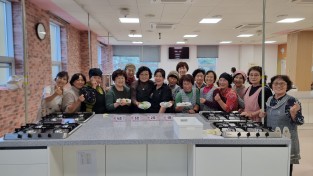 봉화군 우리음식연구회, 초코 사과 찹쌀떡 특별교육 실시