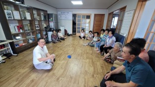 경주시 이정우 산내면장, 폭염 대비 무더위쉼터 방문